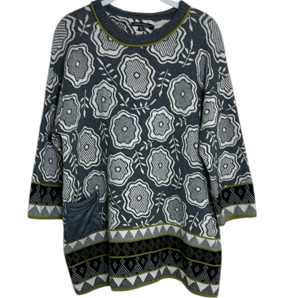 Gudrun Sjoden Lagenlook Cotton Wool Sweater Sz S